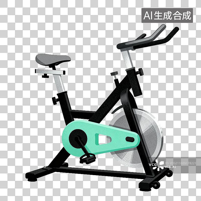 【AI数字艺术】一辆动感单车-健身运动器械图片素材