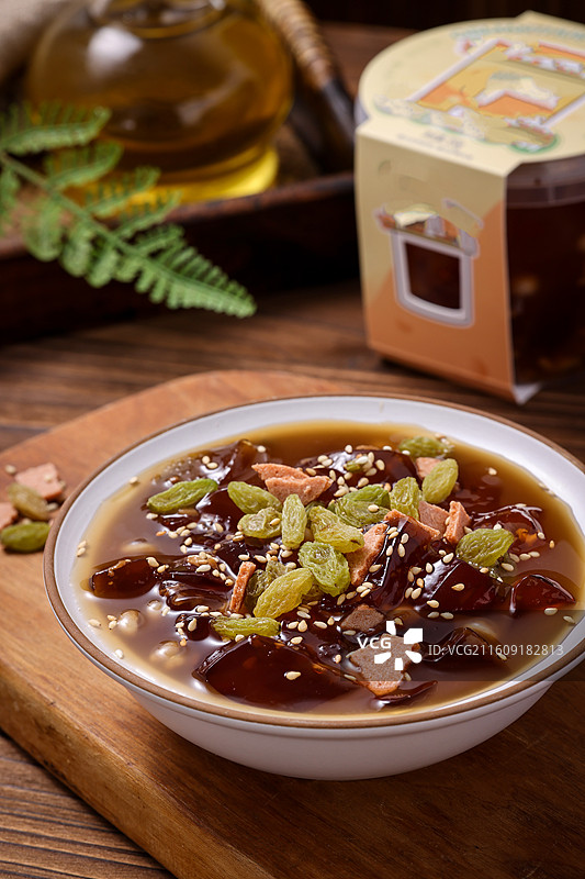 桂花酒酿冰粉图片素材