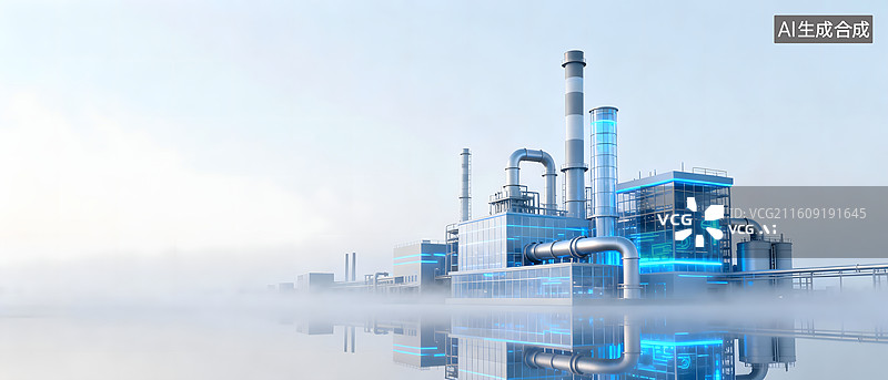 【AI数字艺术】工业主题科技背景图片素材
