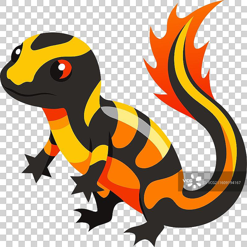 火蝾螈蜥蜴保持可爱图片素材