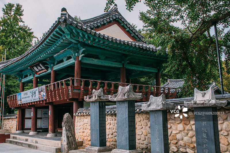 韩国全州 全州乡校图片素材