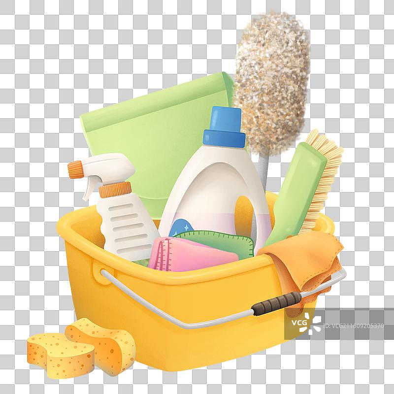 清洁工具保洁桶图片素材