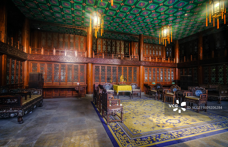 北京恭王府-锡晋斋（和珅卧室）图片素材