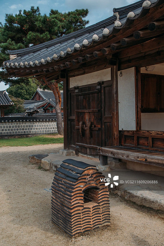 韩国全州 庆基殿图片素材