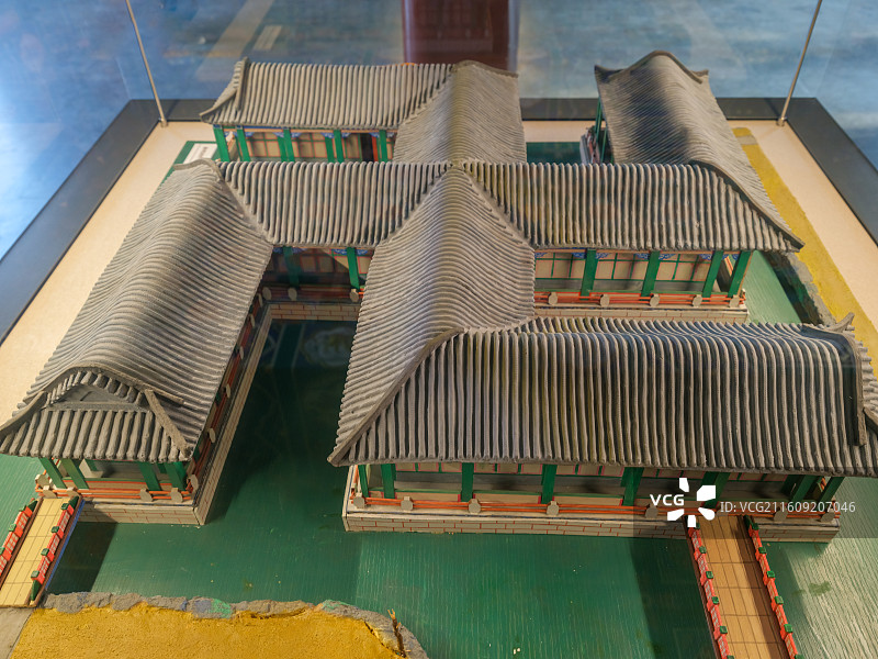 圆明园四十景之万方安和烫样 北京圆明园博物馆展览（正觉寺天王殿）图片素材