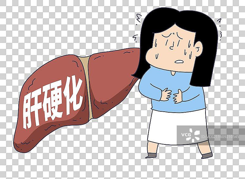 肝硬化，肝部健康，病人患者图片素材