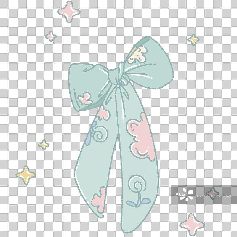 闪闪蝴蝶结图片素材