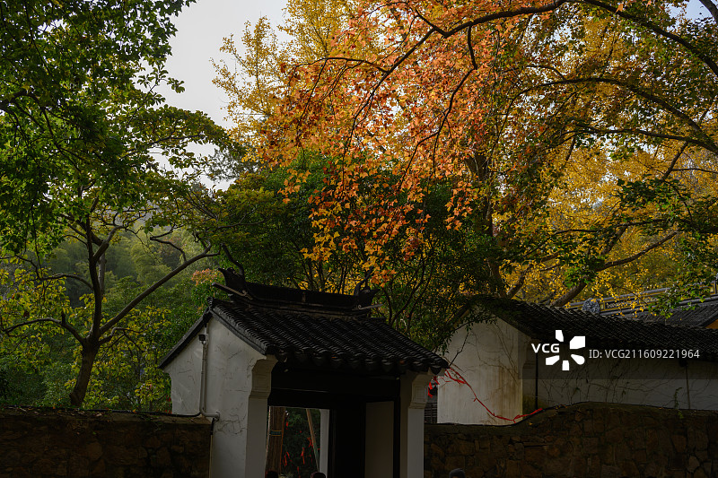 江苏省苏州市天平山秋景图片素材