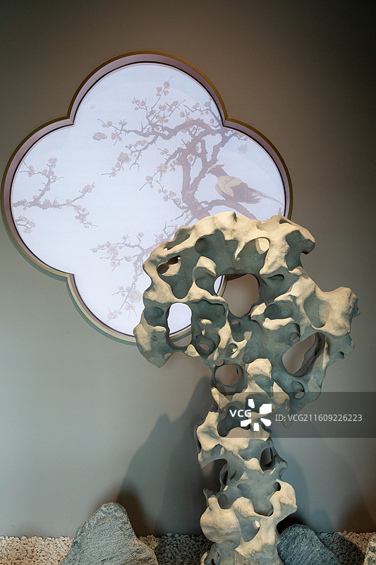 常州博物馆刘国钧捐献红木家具陈列图片素材