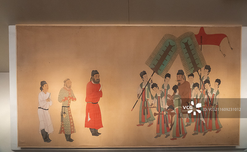 北京国家博物馆基本陈列《步辇图》图片素材