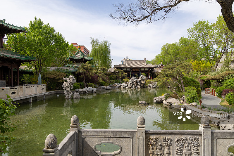 山西督军府晋商博物院近代建筑园林景观图片素材