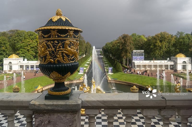 圣彼得堡夏宫下花园图片素材