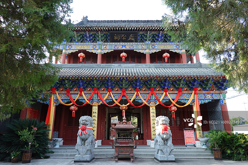 陕西省汉中市汉台区文公祠道观图片素材