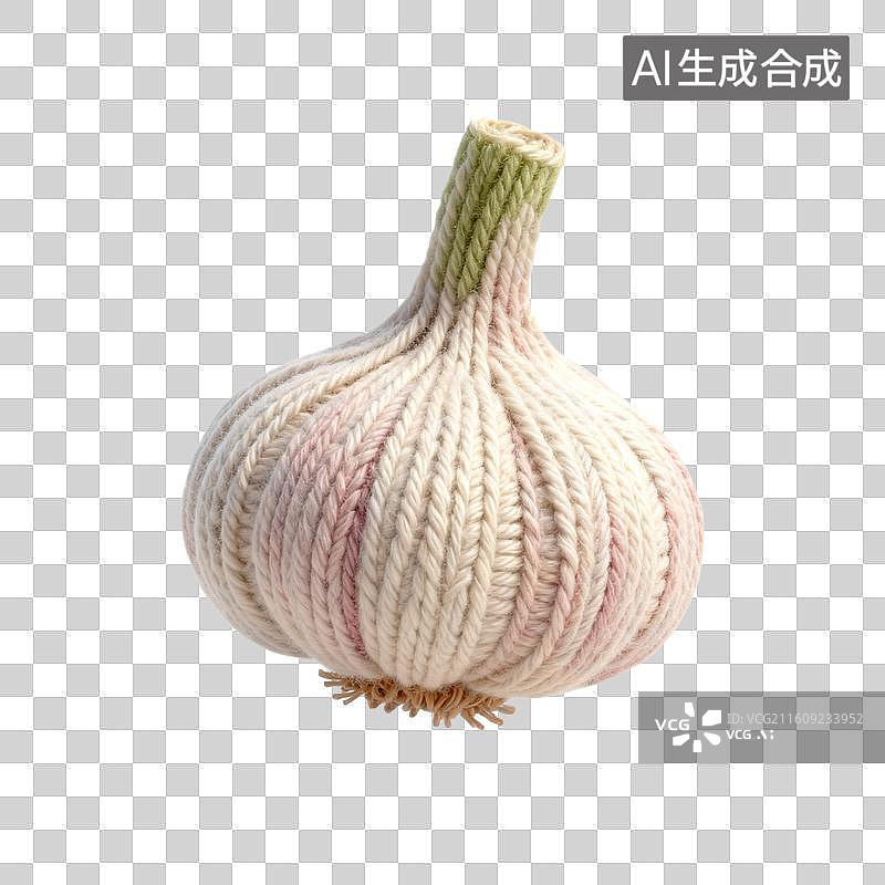 【AI数字艺术】针织大蒜图片素材