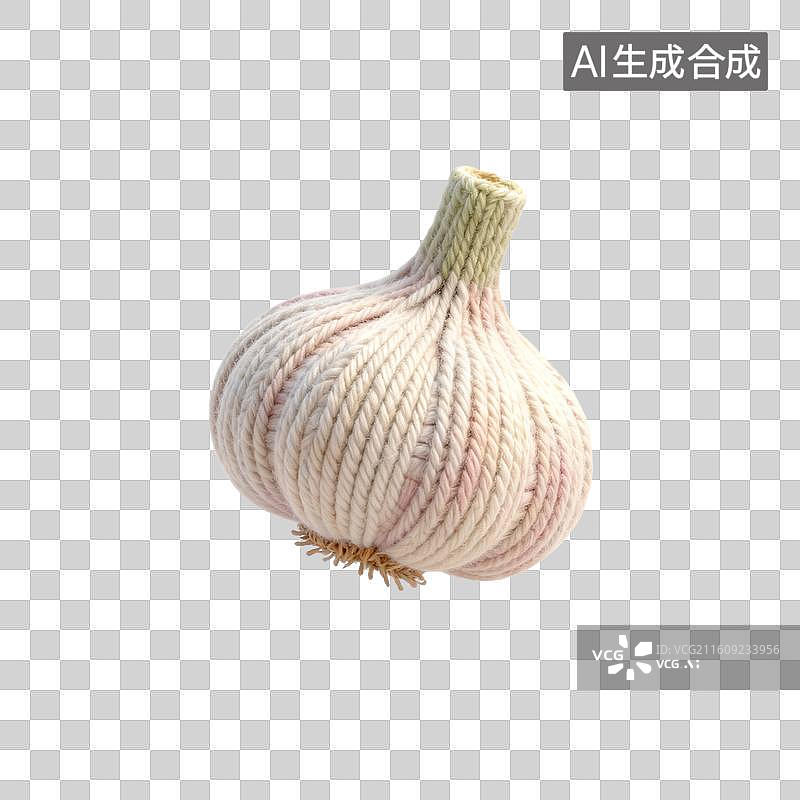 【AI数字艺术】针织大蒜图片素材