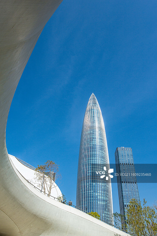 中国广东省深圳市深圳湾人才公园文化广场图片素材
