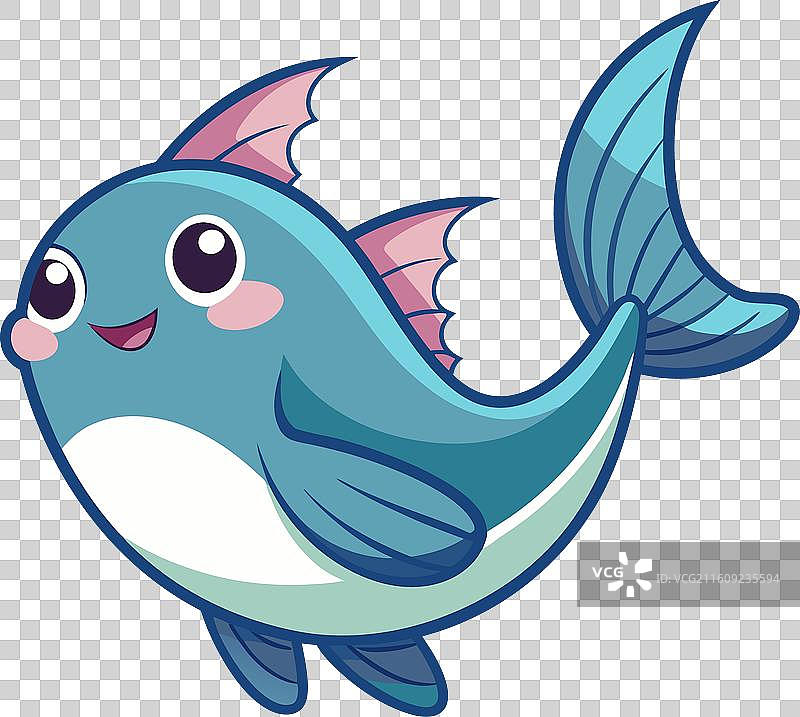 一只可爱的比目鱼图片素材