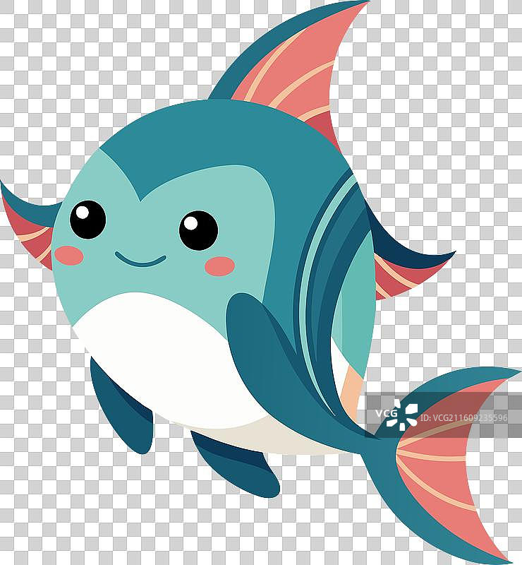 比目鱼变得卡哇伊图片素材