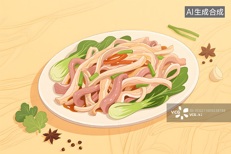 【AI数字艺术】清爽凉拌菜 夏日开胃图片素材
