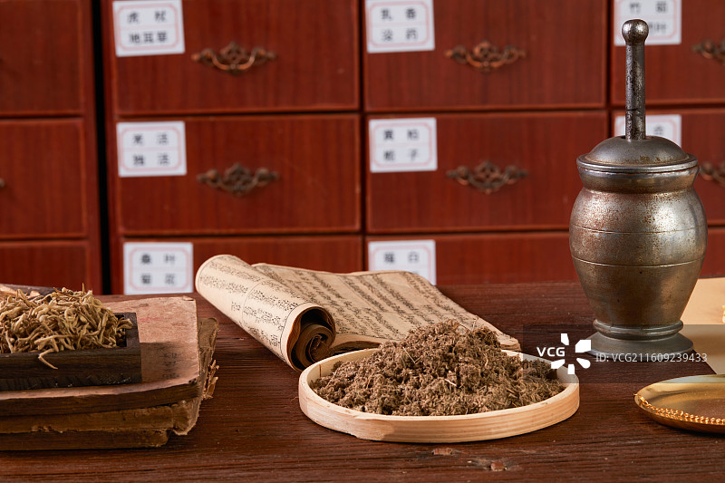 中药材茵陈图片素材