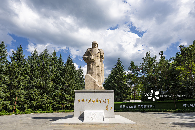 杨靖宇将军殉国地图片素材