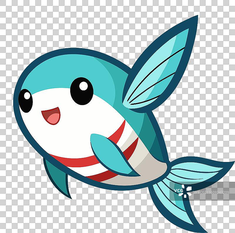 飞鱼可爱地睡着了图片素材