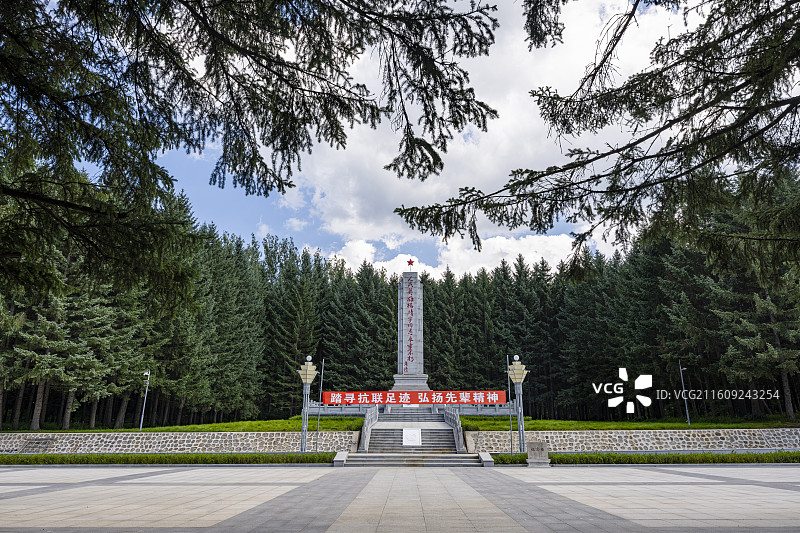 杨靖宇将军殉国地图片素材