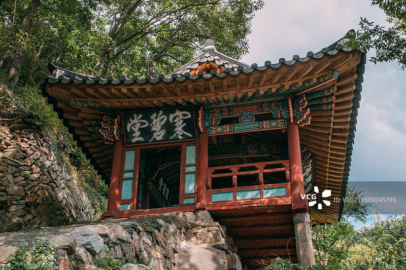 韩国全州 寒碧堂图片素材