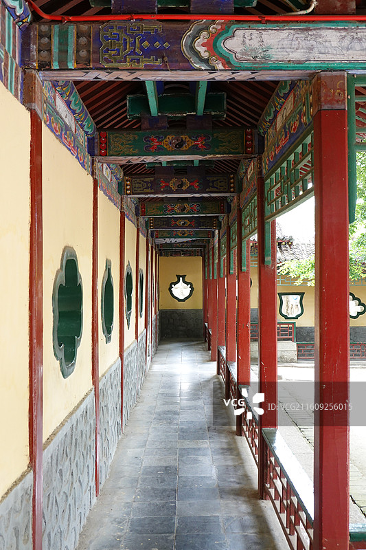 陕西省渭南市华阴市华山玉泉院：希夷祠图片素材