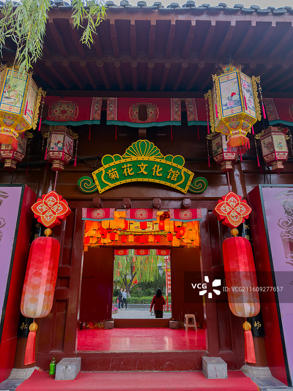 河南省开封市清明上河园风光图片素材