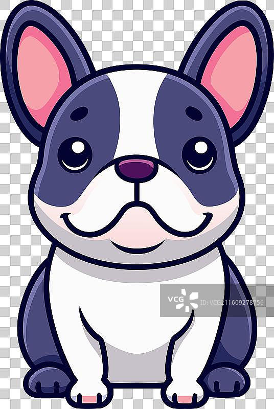 法斗犬变身可爱风图片素材