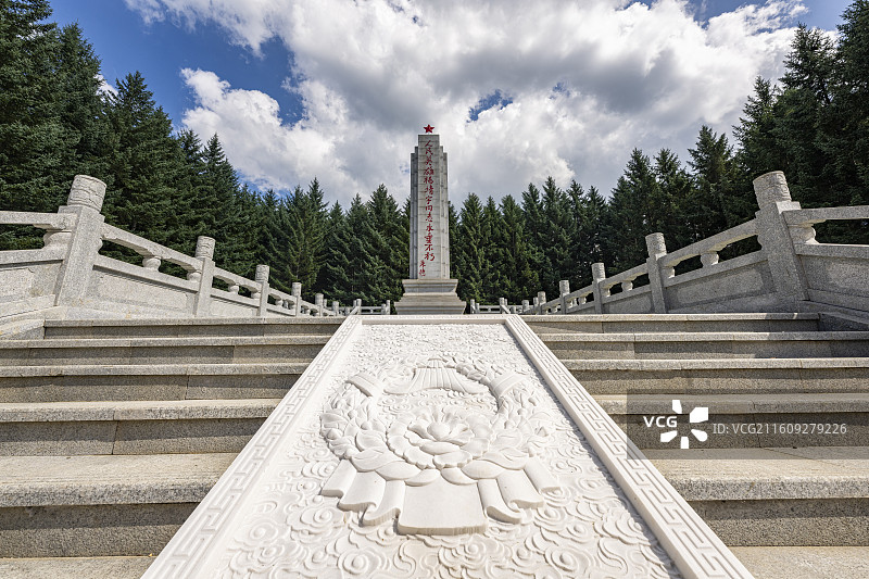 杨靖宇将军殉国地图片素材