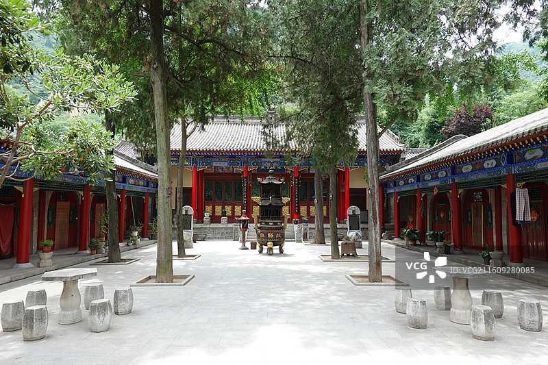 陕西省渭南市华阴市华山玉泉院：纯阳观图片素材