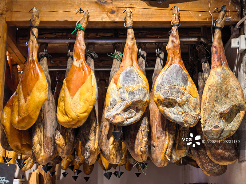 云南大理白族自治州云龙县特产 诺邓火腿图片素材
