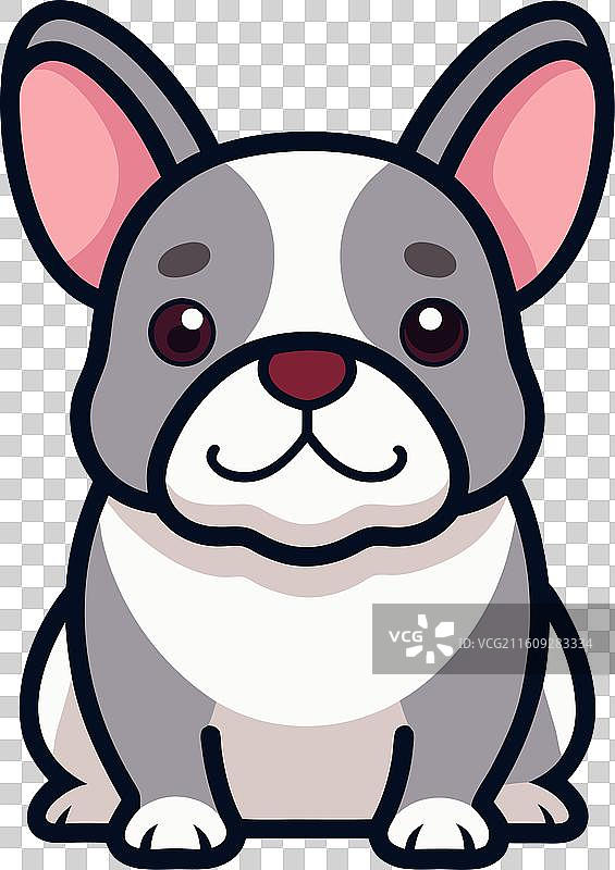 一只可爱的弗伦格犬图片素材