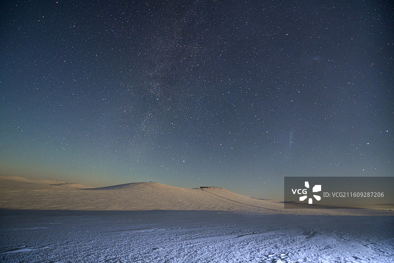 雪原银河图片素材