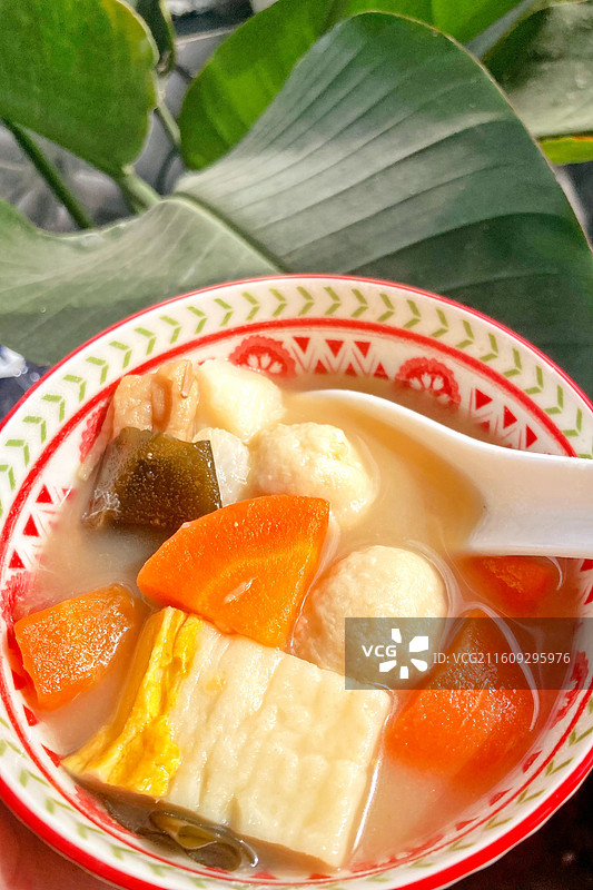 鱼糕汤图片素材