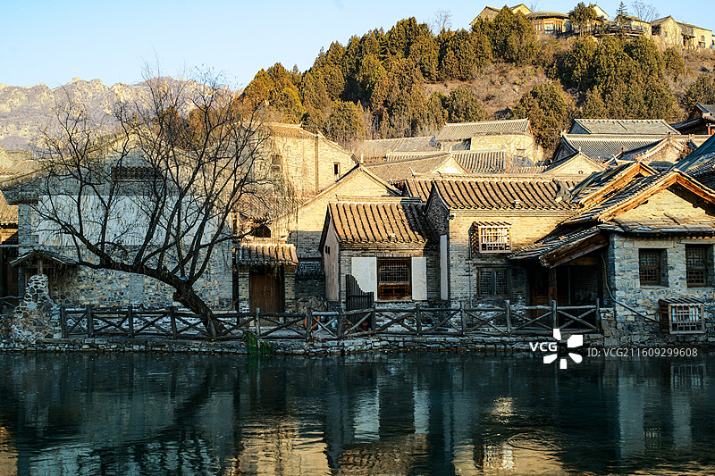 北京密云古北水镇街拍图片素材