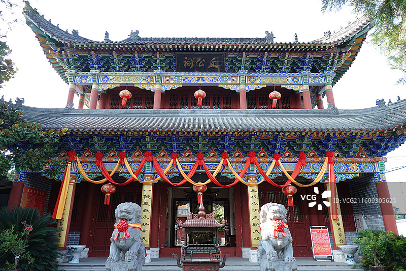 陕西省汉中市汉台区文公祠道观图片素材