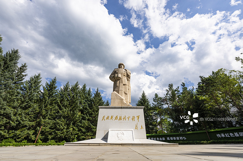 杨靖宇将军殉国地图片素材