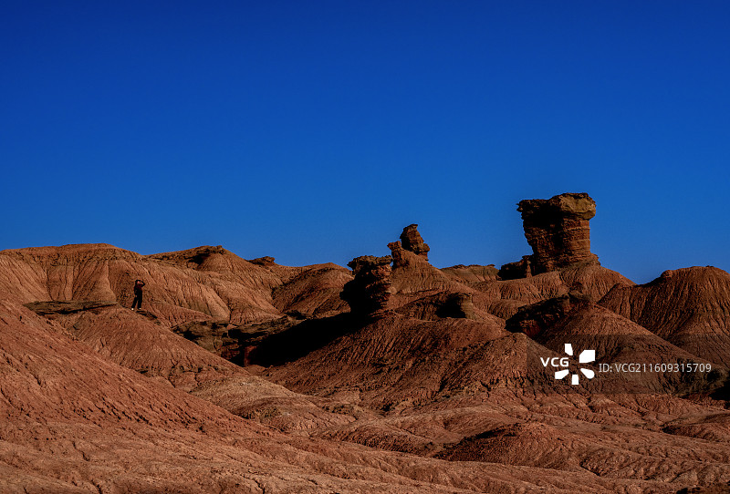 南疆红石林丹霞图片素材
