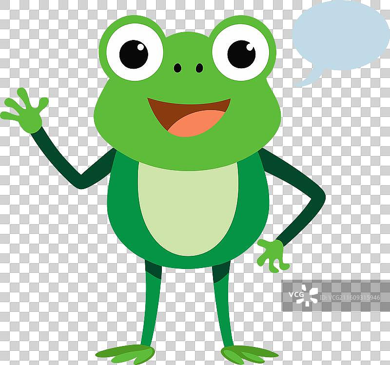 青蛙说卡哇伊图片素材
