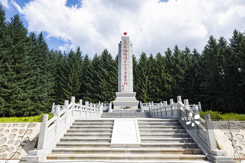 杨靖宇将军殉国地图片素材