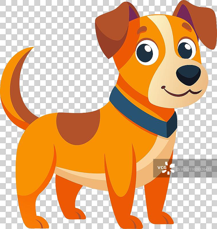 一只懒惰的狗，它很可爱图片素材