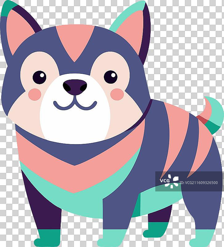 一只看起来很可爱的法斗犬图片素材