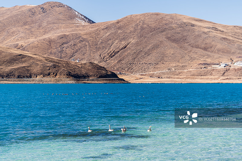 西藏 3 天 2 夜自驾：色季拉山口观南迦巴瓦日照金山，巴松措晨雾，羊卓雍措碧蓝，布达拉宫夜景映星空图片素材
