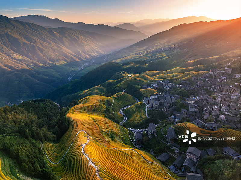 广西桂林龙脊梯田图片素材