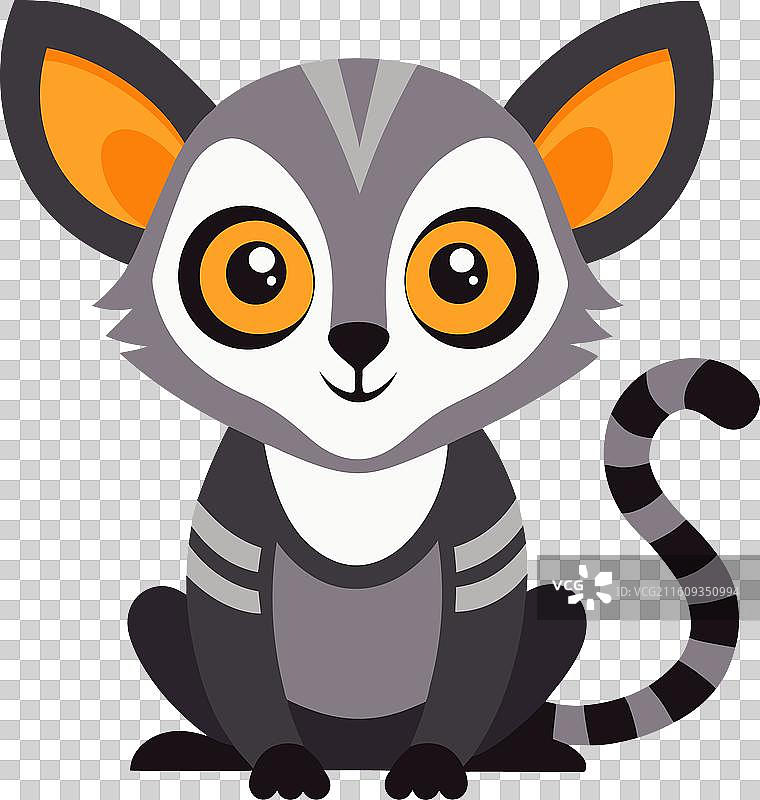 加拉戈猴学习卖萌图片素材