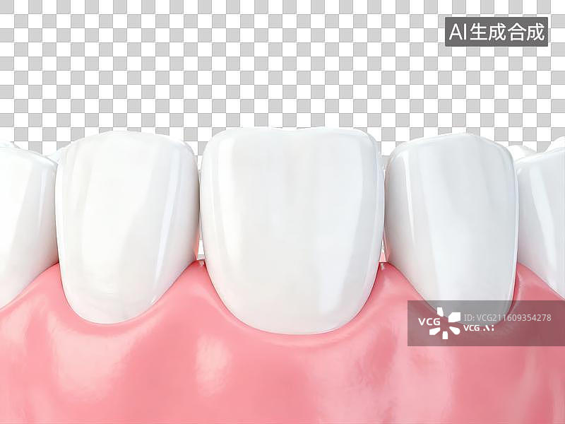 【AI数字艺术】牙齿模型特写图片素材