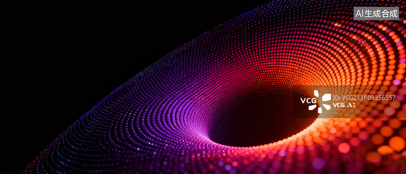 【AI数字艺术】粒子科技风格背景，炫彩粒子科技背景图片素材